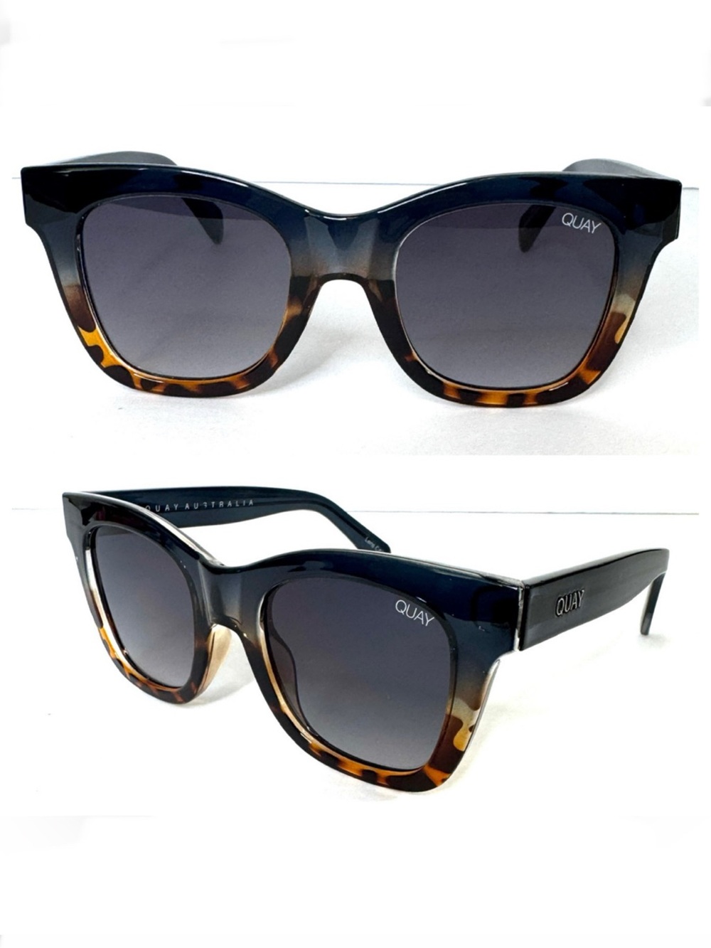 QUAY Australia NEW After Hours Sunglasses Limited Edition Navy Tortoise RARE